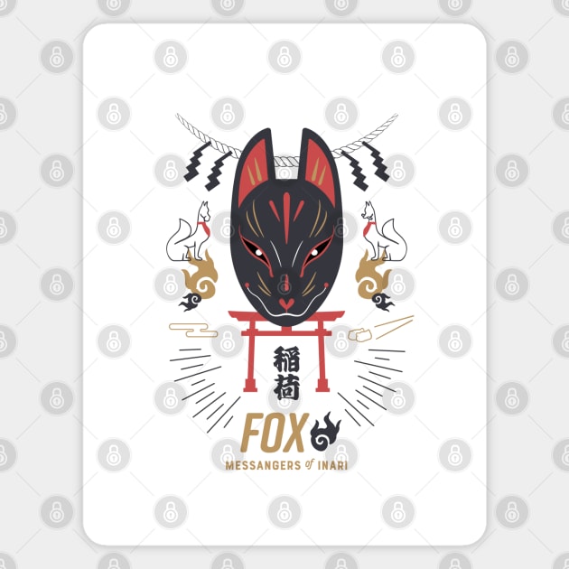 FOX - Messengers of INARI God Magnet by 9bd.esign